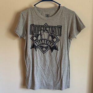 Juniors Gray Cooperstown Dreams Park T-Shirt